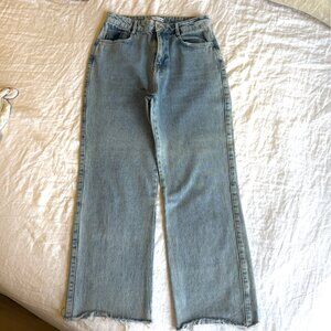 Light Wash High Waist Wide Leg Jeans